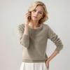 Pullover Sweaters For Women Round-neck Classic Long Sleeve Breathable Loose Soft Cozy Knitted Sweater Tops