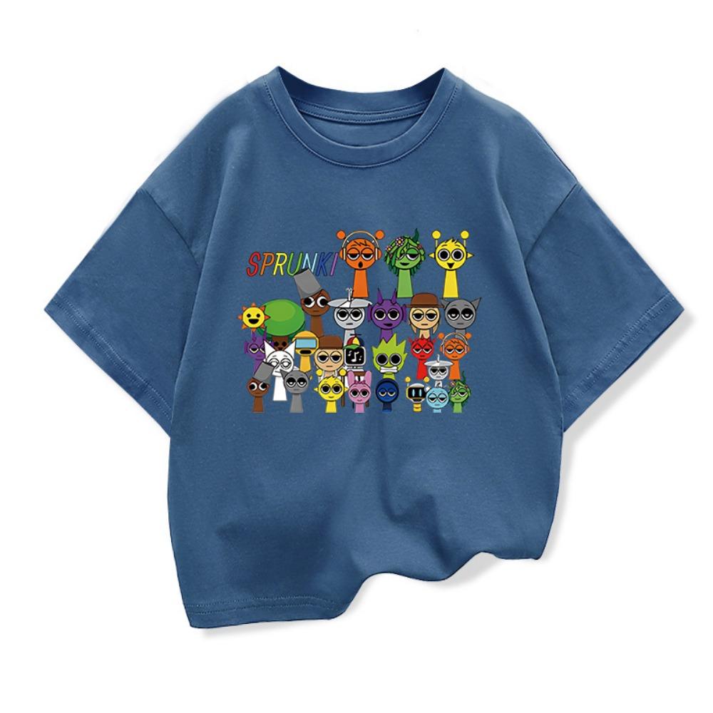 Summer Casual Boys Clothes Cute Sprunk Cartoon Boys T-Shirts Game Incredibox Children'S Tshirt Toddler T Shirt Short Sleeve Top