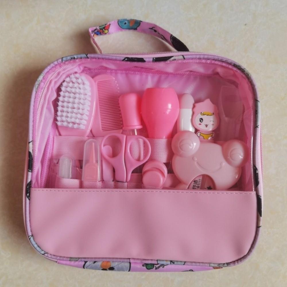 13Pcs/Set Multi-functional Baby Care Kit Nasal Aspirator Hair Wash Brush Newborn Care Essentials Comb Nail Clipper