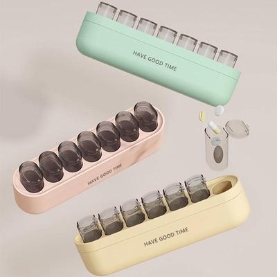 Portable 7-Day Large Capacity Pill Box - Travel Organizer for Medication