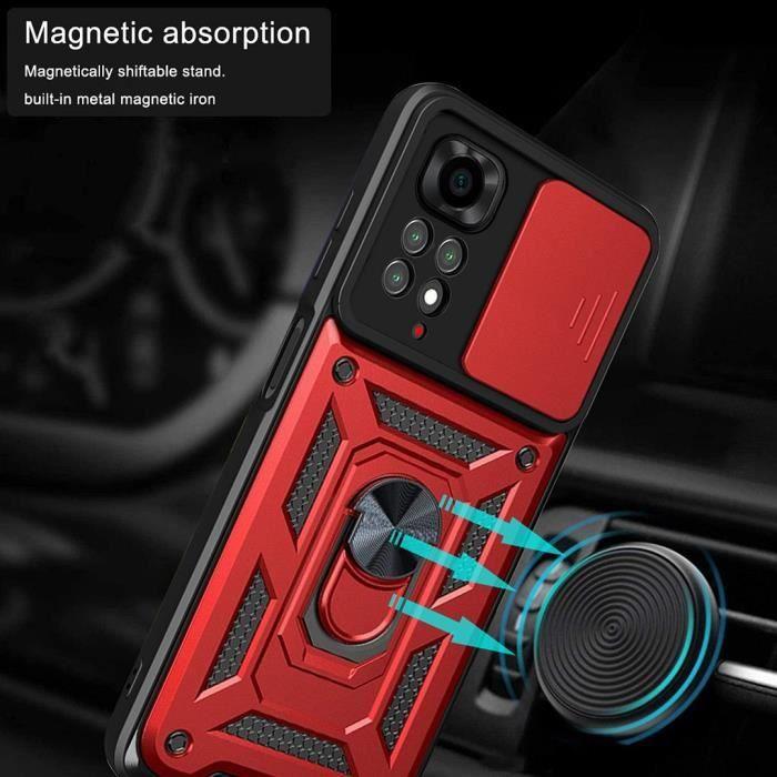 Coque de Protection - E.F.CONNECTION - Redmi Note 11S - Rouge - Style Armée - Rigide