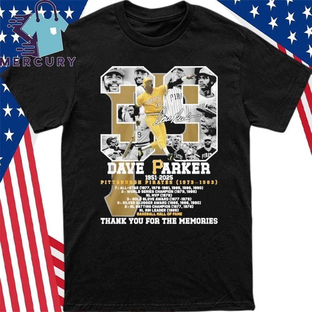 

Pirates Dave Parker 1951-2025 Thank You For The Memories Shirt S