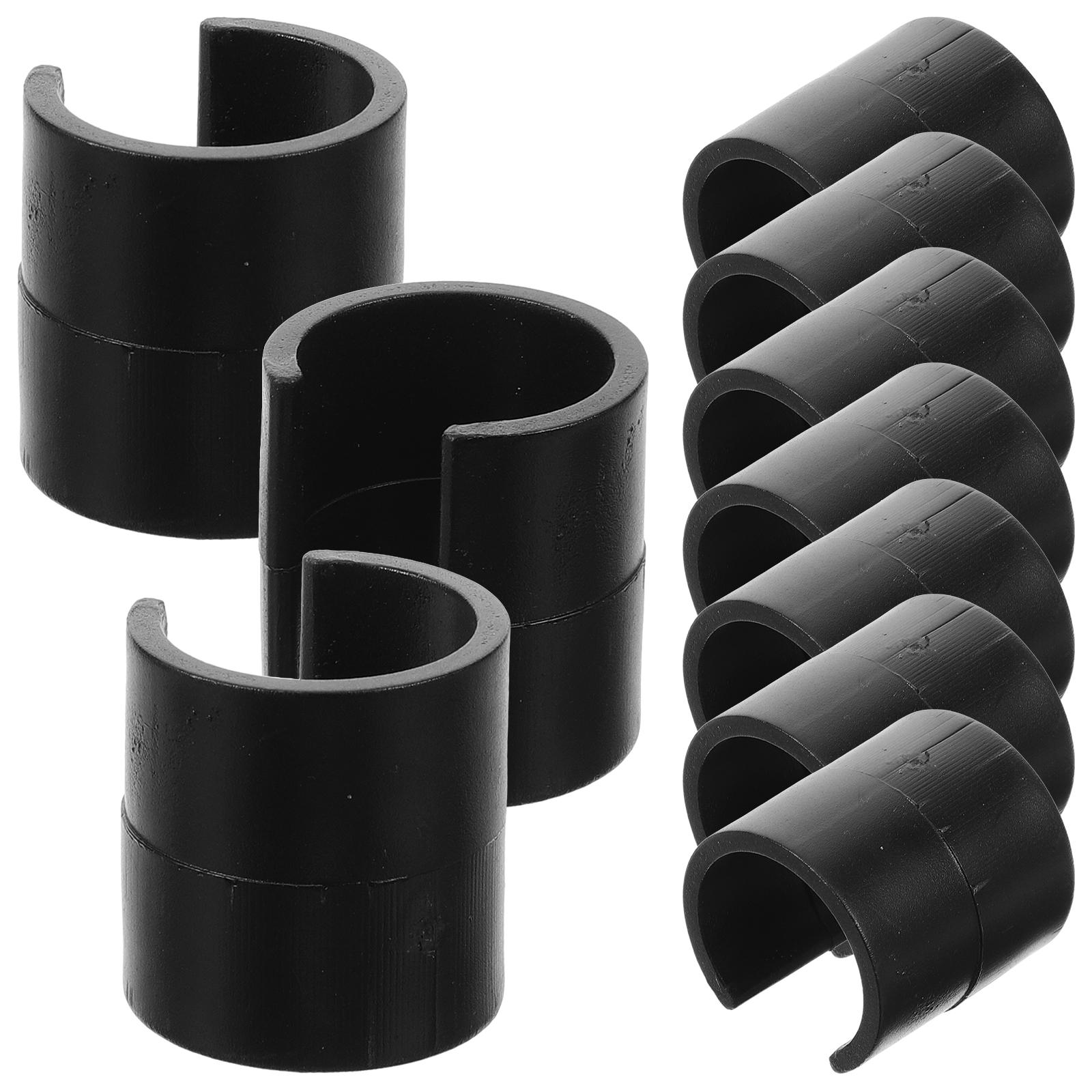 

10 шт. садовый флаг пряжка держатель почтового ящика столб пластиковые фиксаторы ветрозащитные зажимы 3.00X2.60X2.30CM чёрный