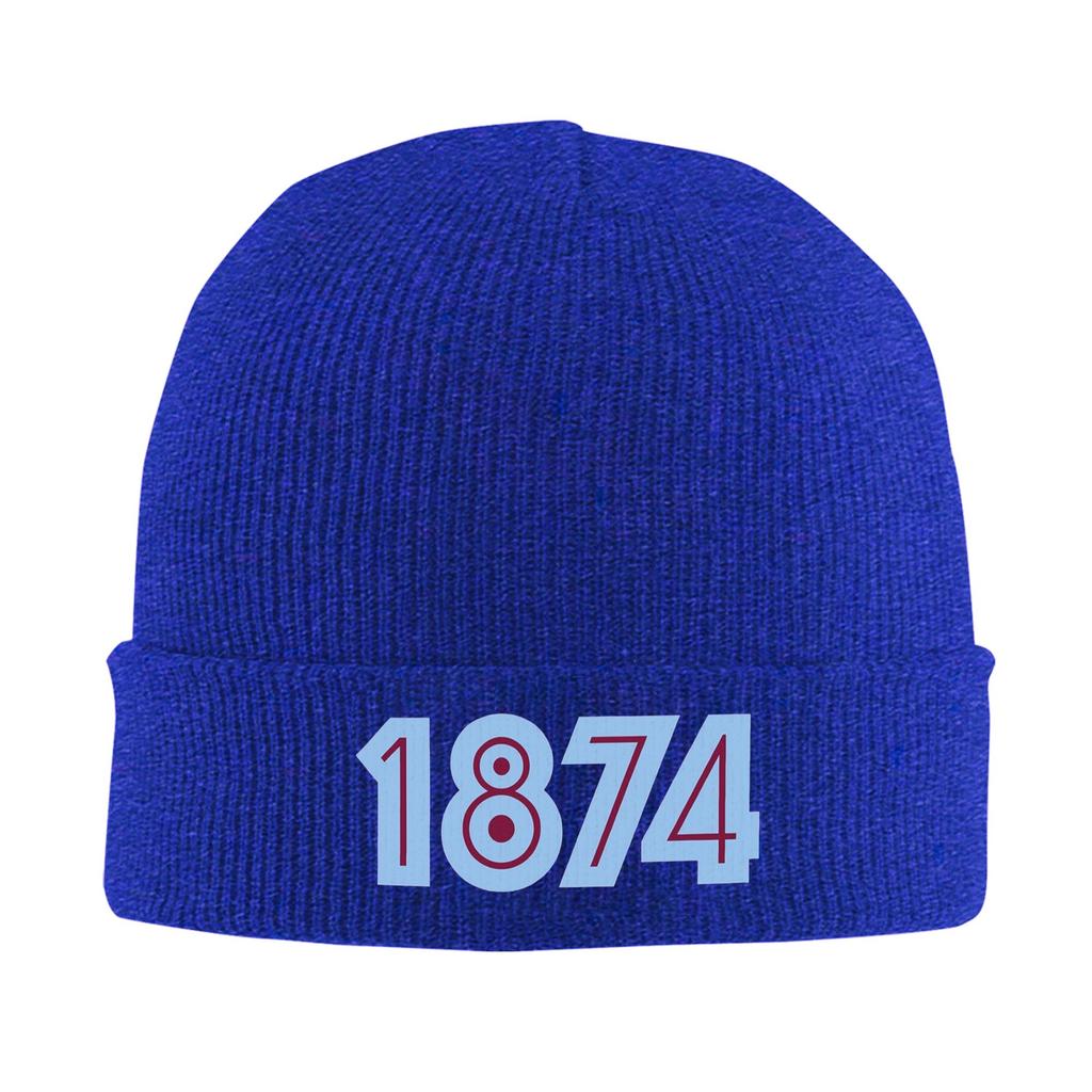 Aston Villa 1874 Warm Knitted Cap Winter Knit Bonnet Hat Skullies Beanies Hip Hop Caps for Unisex
