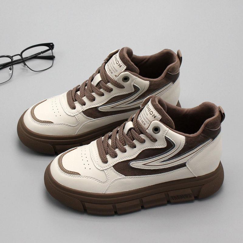 

Высокие кроссовки женские зимние новые стильные студенческие универсальные на толстой подошве плюс бархатные повседневные спортивные хлопковые туфли 40