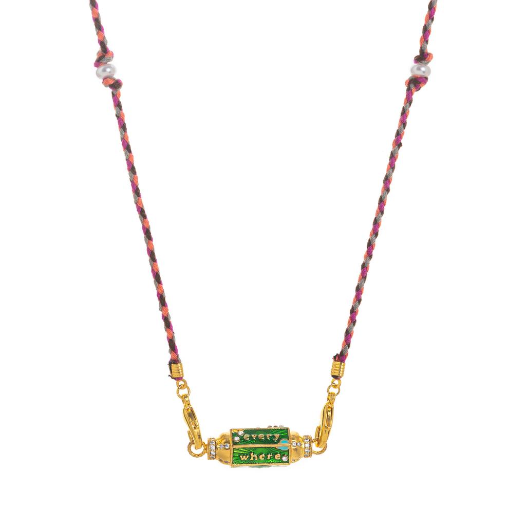 Collana Tarocchi Colore San Valentino Design di Nicchia Ciondolo Occhio di Stella Placcato Oro Mantenimento del Colore