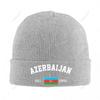 Knitted Hat Unisex Azerbaijan EST Independence Day For Unisex Women Boys Winter Autumn Beanie Cap Warm Bonnet