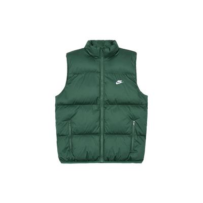 Gilet Homme Vert Uni Décontracté Imprimé Logo Col Montant FB7374-323