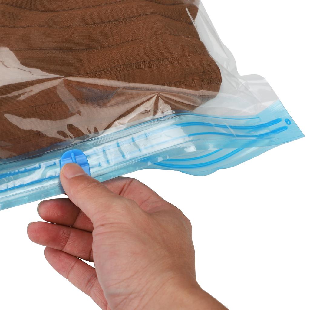 Vacuum Compression Bags 50x70cm 5pcs Hand Roll Storage for Clothes Travel Portable PE+PET