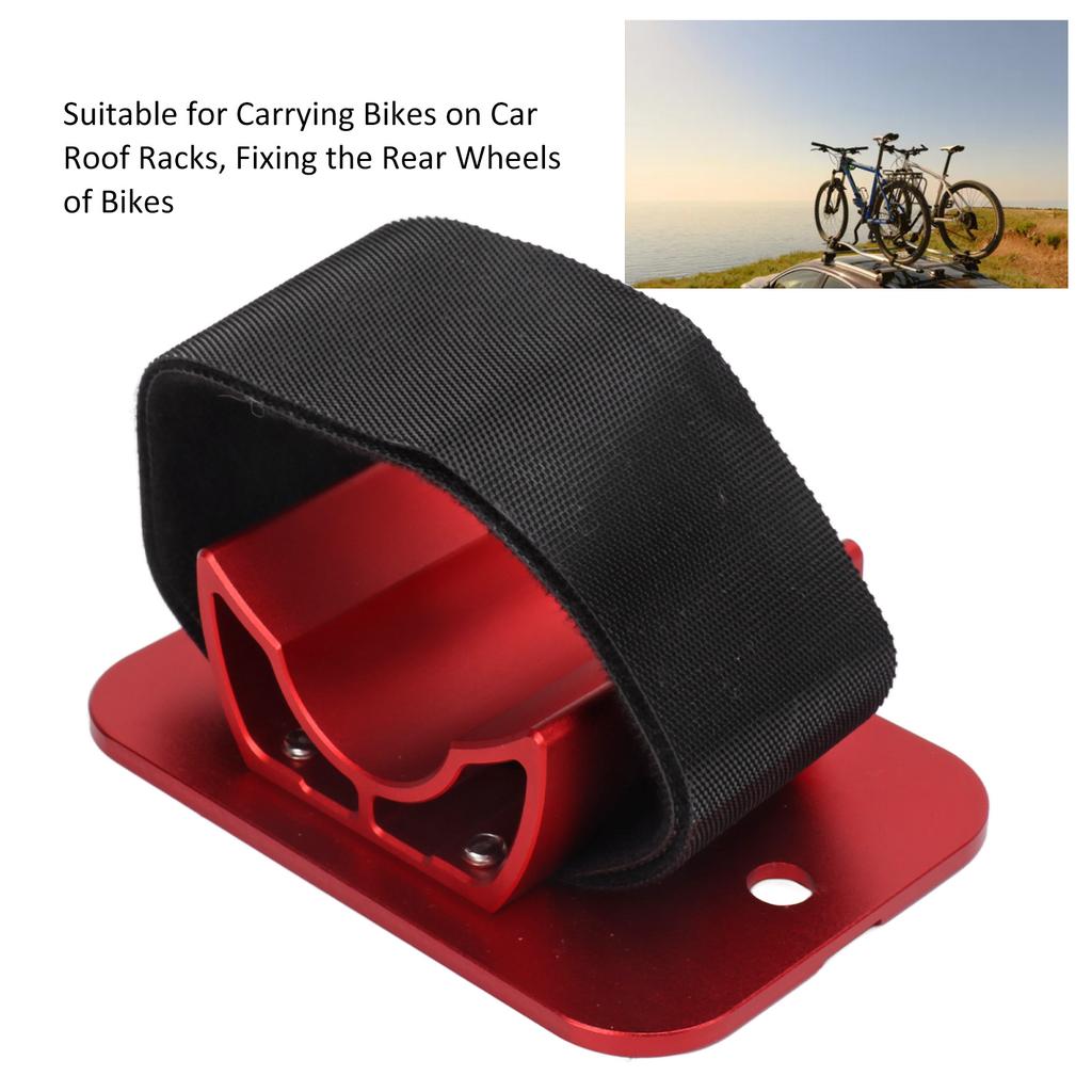 Car Roof Bike Rear Wheel Bracket Aluminum Alloy Wear Resistant Car Rooftop Bike Rear Mount for Car Coupes Hatchbacks