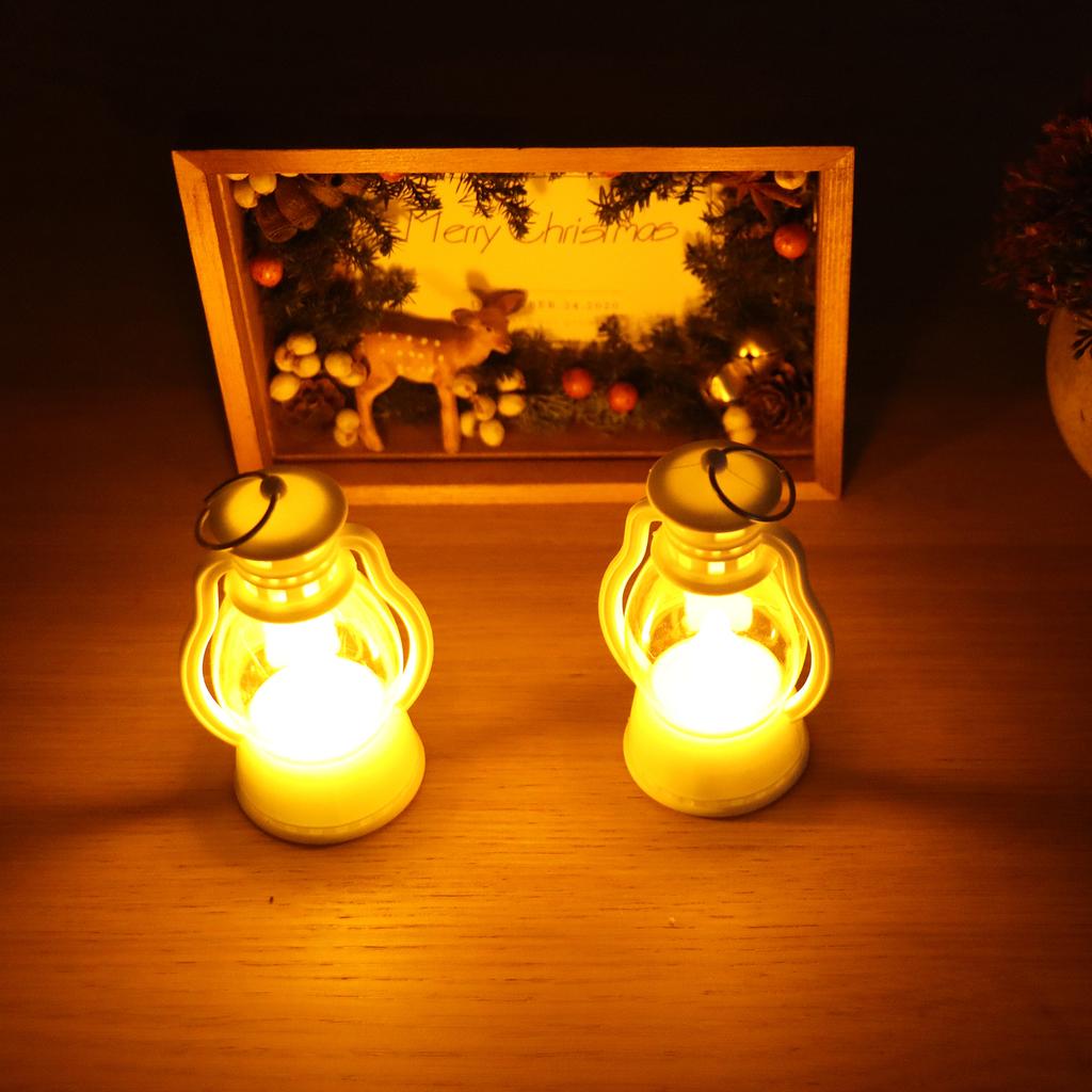 6Pcs Electric Lantern Vintage Lamp Battery Operated Light Home Decoration for Party