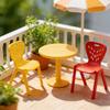 Colorful Doll Furniture Small Chair Model Figurine With Hole Design For Doll House Accessories And Kids Pretend Play Game