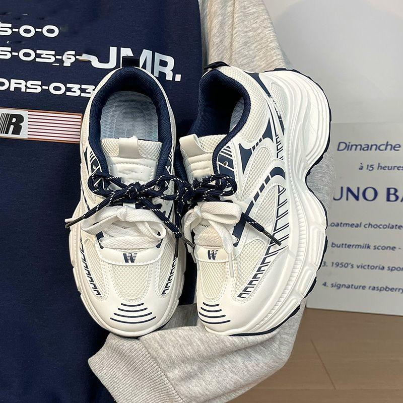 Student platform dad shoes 22 autumn new running muffin sports style casual shoes 35