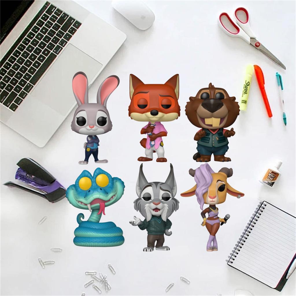 Cute Cartoon PVC Action Figures Set - 6 Unique Character Collectibles With Exquisite Ideal For Display & Collection
