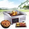 220V Electric Countertop Griddle 16Inch Stainless Steel Adjustable Temp Control Restaurant Grill Smokeless Grill BBQ Griddle 1500W