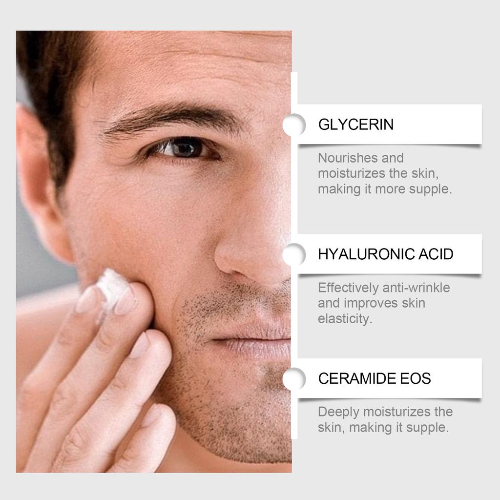 Men's Moisturizing Face Cream Nourishes The Skin, Reduces Wrinkles And Fine Lines, Stimulates Collagen And Revitalizes The Skin.