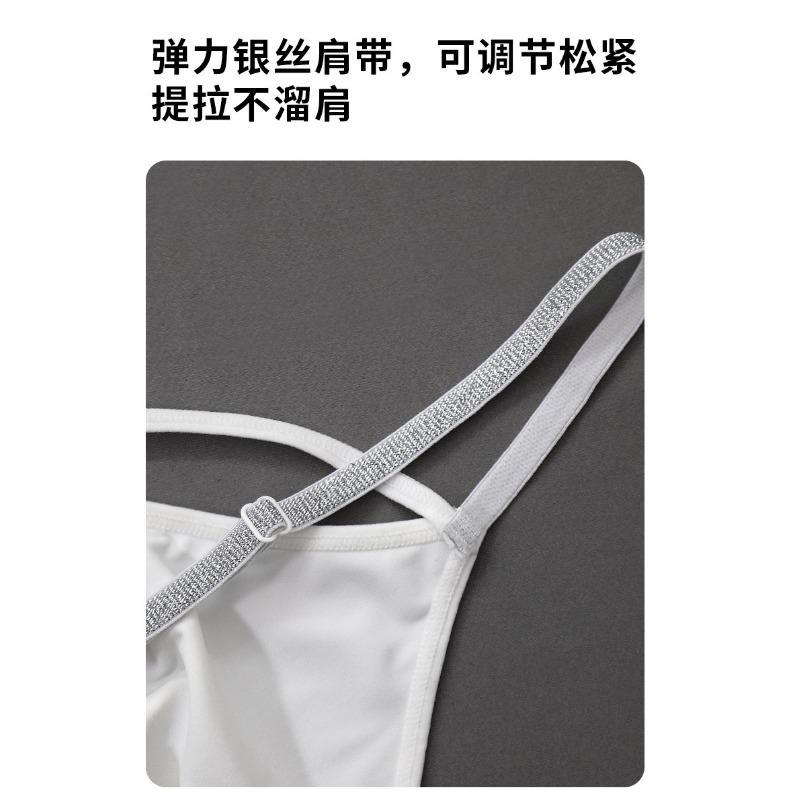 Women Lace Trim Front Closure Push Up Bra Sexy Bust Support Non Wired