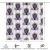 Floral Dice Shower Curtain Set Waterproof Bath Decor Gaming Room Decor Gambling Theme Home Textile Modern Style