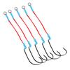 Sea Fishing Assist Hook Pre-Tied Sub-Line Anti-Bite Loop 2-Pack Size 5/0 for Slow Jigging with Iron Plate