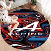 Alpine F1 Round Area Rug,Carpet Rug for Living Room Bedroom Sofa Playroom Decor,Non-slip Floor Mat