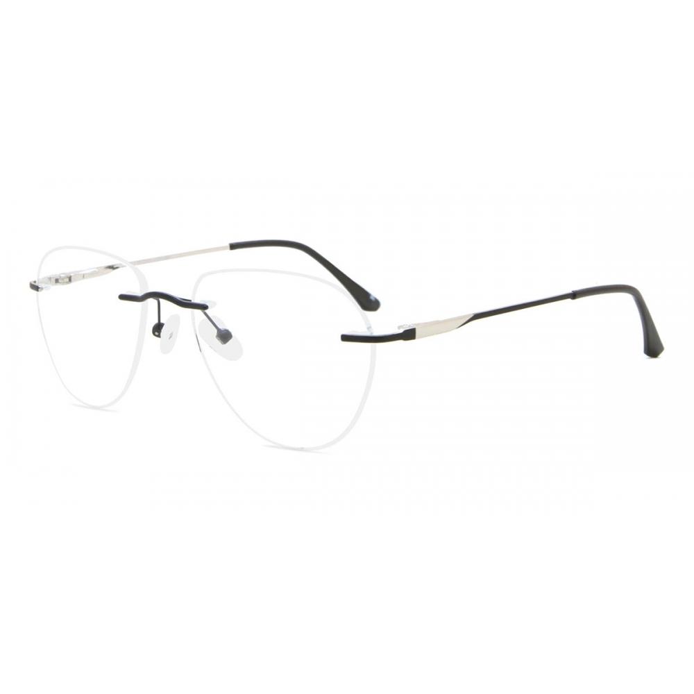 Rimless Oval Black Smartbuy Collection Harlem Wm6509 C2 Fashion Unisex Eyeglasses
