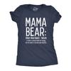 Womens Mama Bear Definition T Shirt Funny Mothers Day Gift Best Mom Novelty Tee