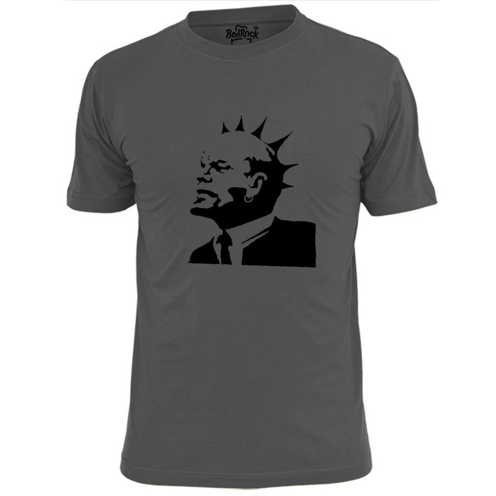 Mens Banksy Punk Lenin Art T Shirt Graffiti Street Art Communism Russia