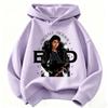 Child Michael Jackson-style Boy-girl Retro Hip-hop Hooded Sweatshirt for Men and Women, Long-sleeved Casual Streetwear