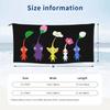 Cute Pikmin Pattern Blue Beach Towel Soft Microfiber Quick Dry Absorbent Quick Towels For Swimming