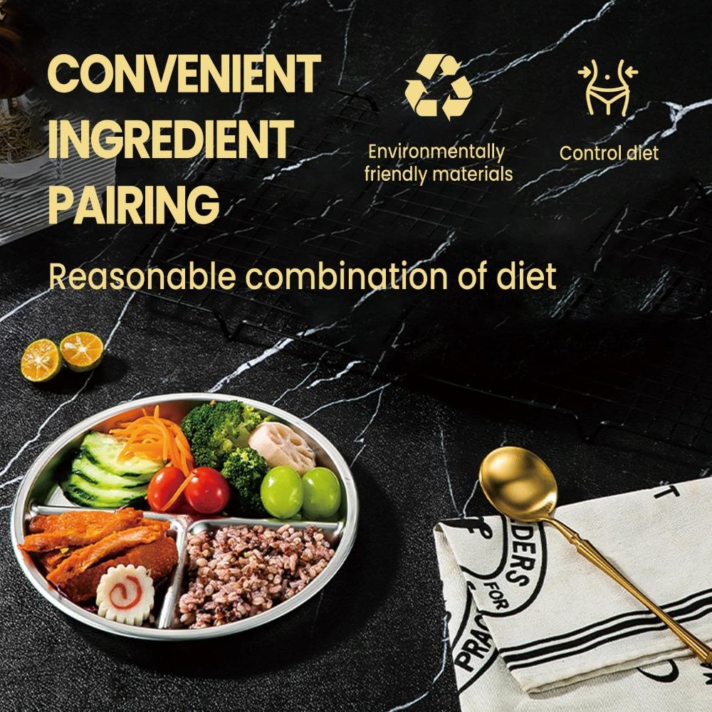 Silicone Suction Cup Children 3 Grids Dishes Kids Feeding Bowls  Toddle Training Tableware