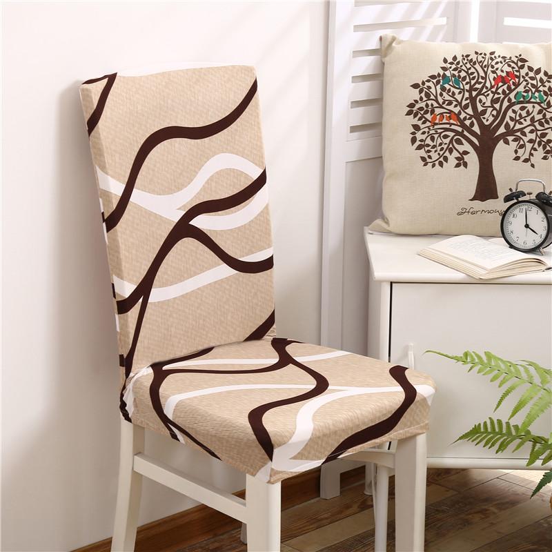 Floral Printing Chair Cover Removable Modern Elastic Banquet Seat Cover Chair Protective Case for Wedding Kitchen Dining Room