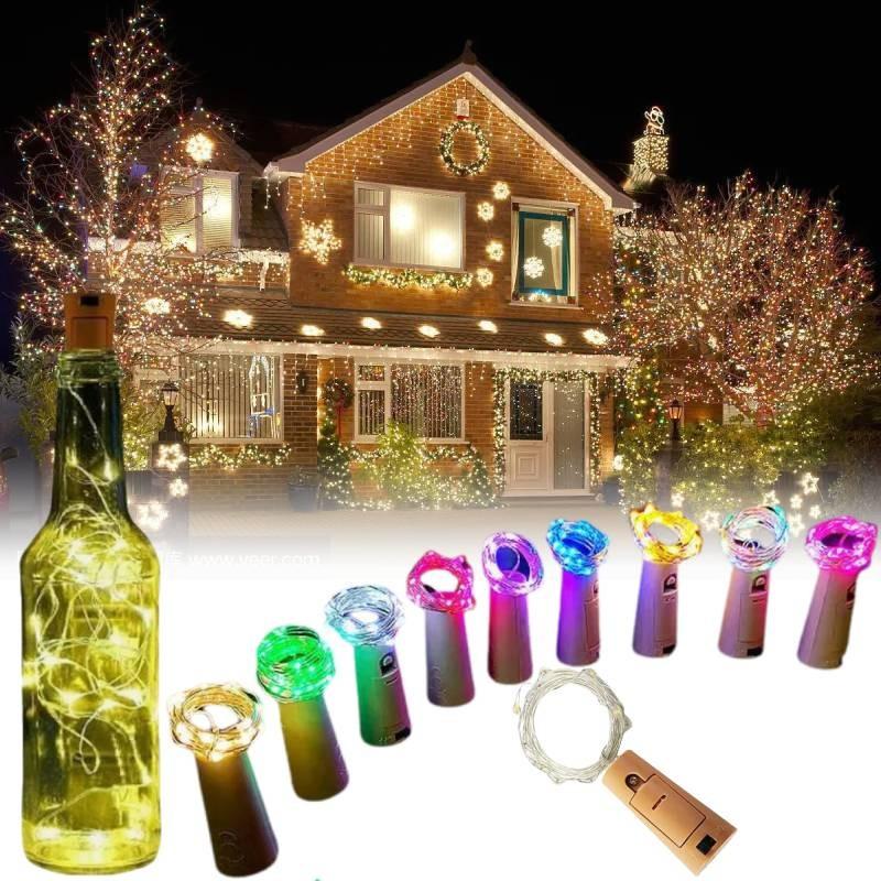 Bottle Lights Led Corks 20 Leds 2 M Lights Diy Party Decoration Solar Energy