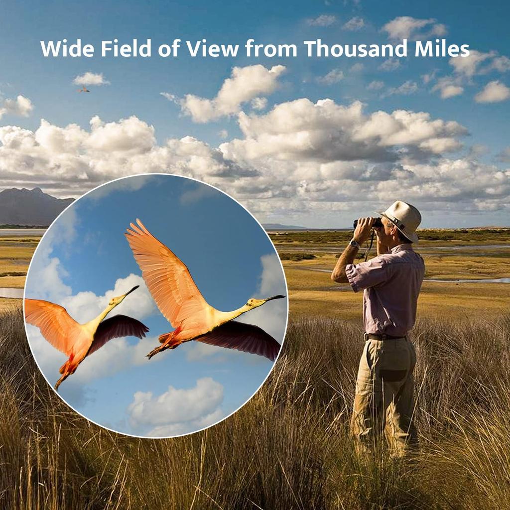 usogood 12x42 Binoculars for Adults High Powered with Upgraded Tripod and Phone Adapter - HD Easy Focus Compact Binoculars for Bird Watching Travel