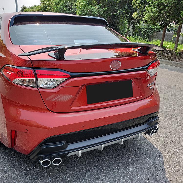 Universal No-Drill Rear Spoiler for 2019-2024 Toyota Levin Corolla: Wing & Roof Body Kit.