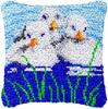Diy Latch Hook Duck Rabbit Cushion Pillowcase Canvas Crocheting Carpet Embroidery Pillow Latch Hook Kit Knitted Knot Carpet Deco 