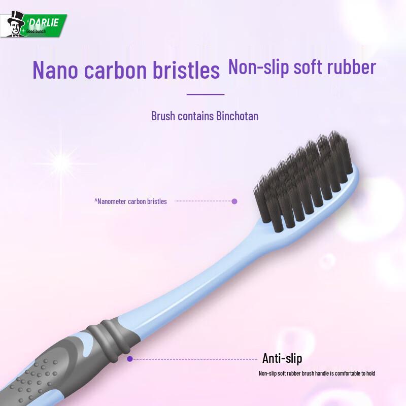 Hawley Charcoal Silky Clean Toothbrush 6-Pack