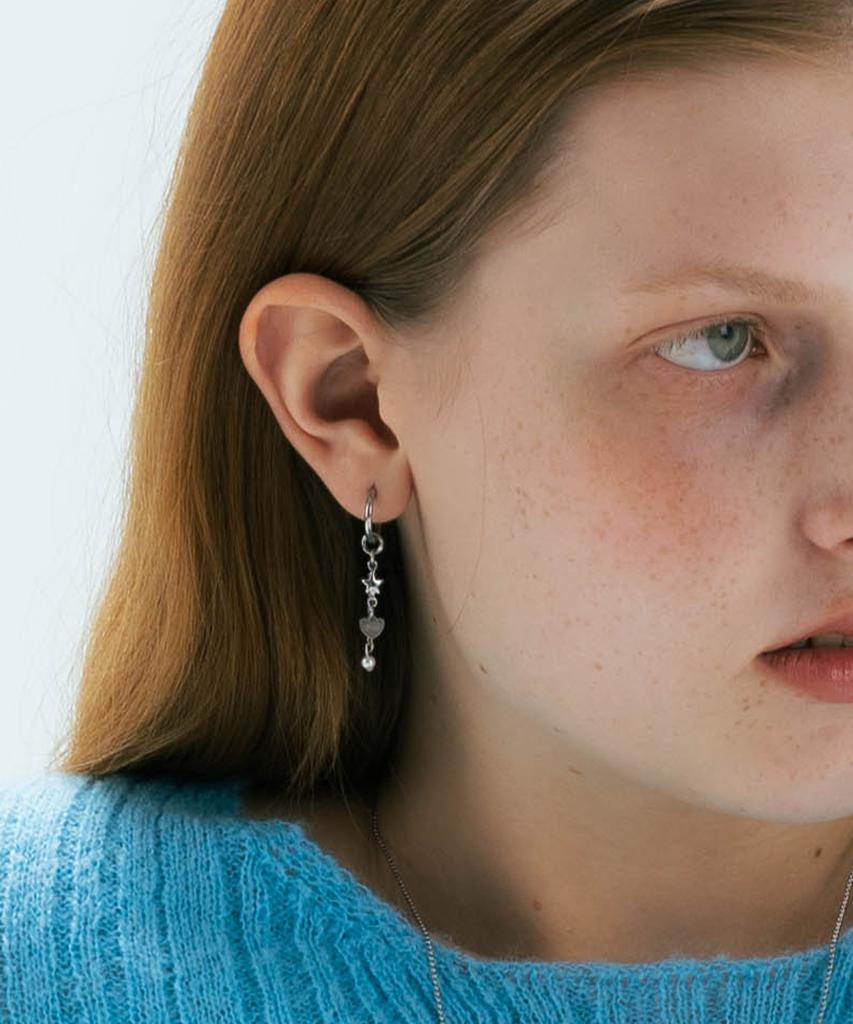 Pearly More Small Ornament Ring Earrings_Pm24E002Wt