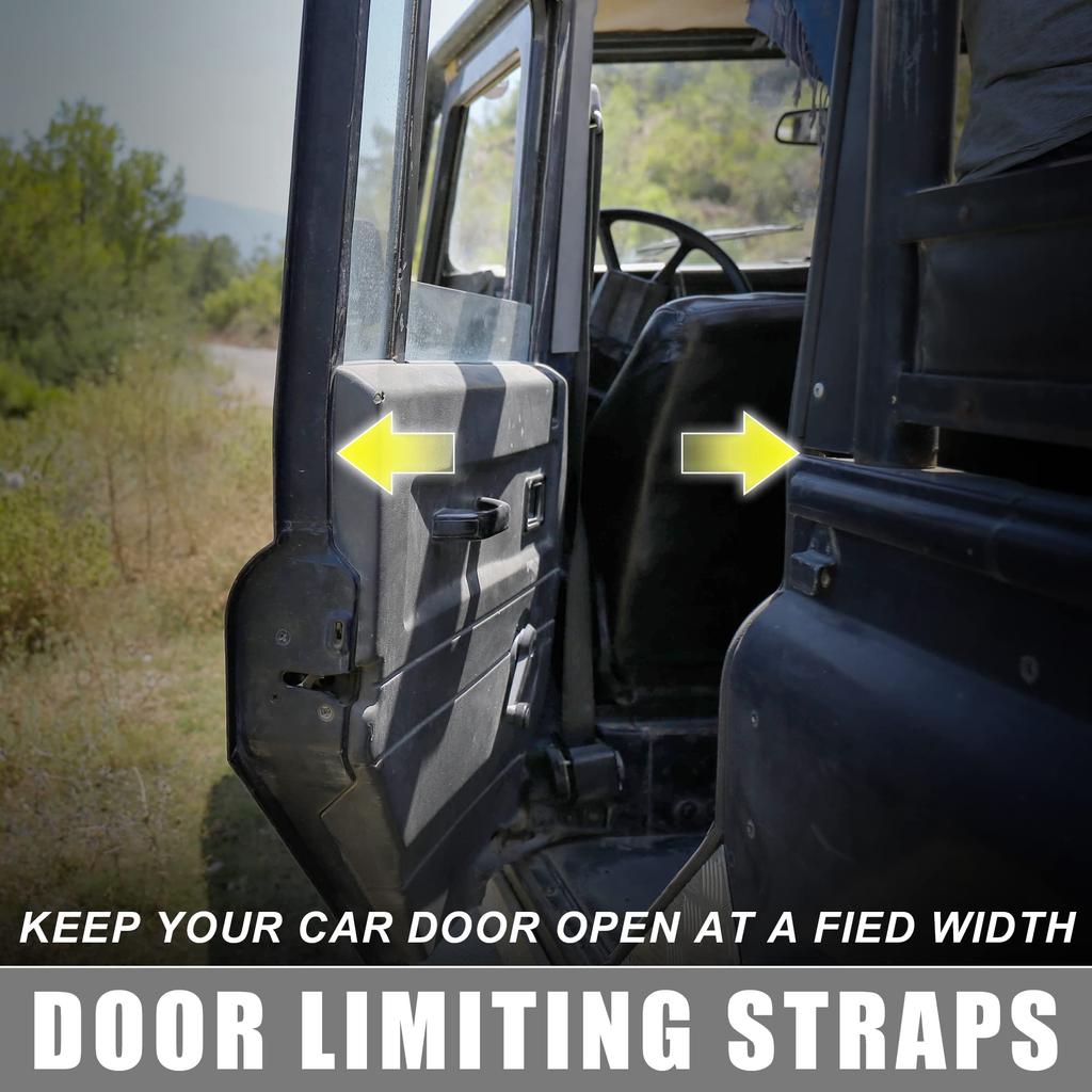 ACROPIX Car Door Limit Straps, Door Check Straps, Fits Jeep Wrangler YJ TJ JK