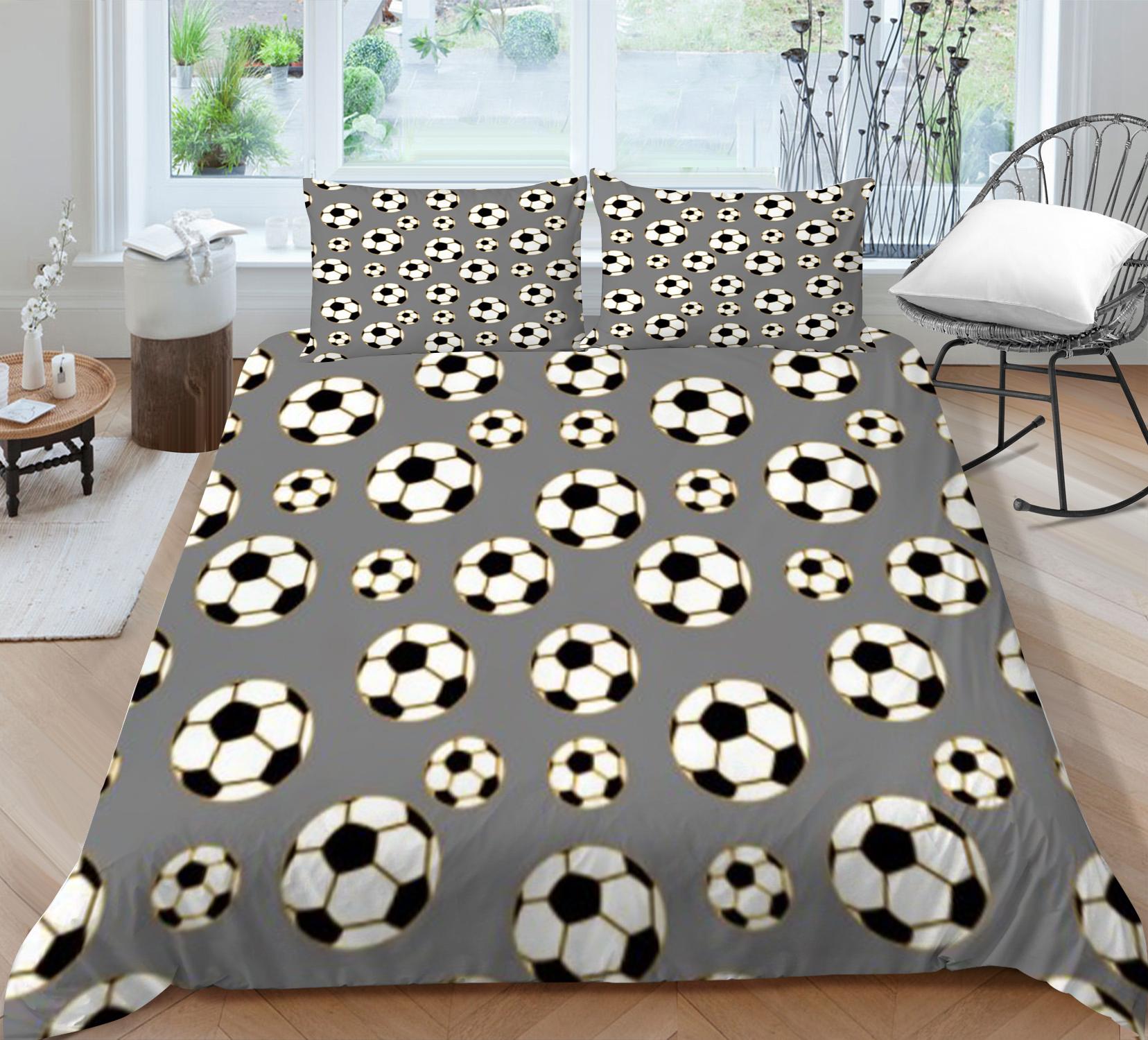 

Детский комплект постельного белья с принтом 3D футбола, одеяло для детей, школьников, взрослых, мягкая, теплая, комплект постельного белья, покрывала, наволочки, удобные Single 135x200cm