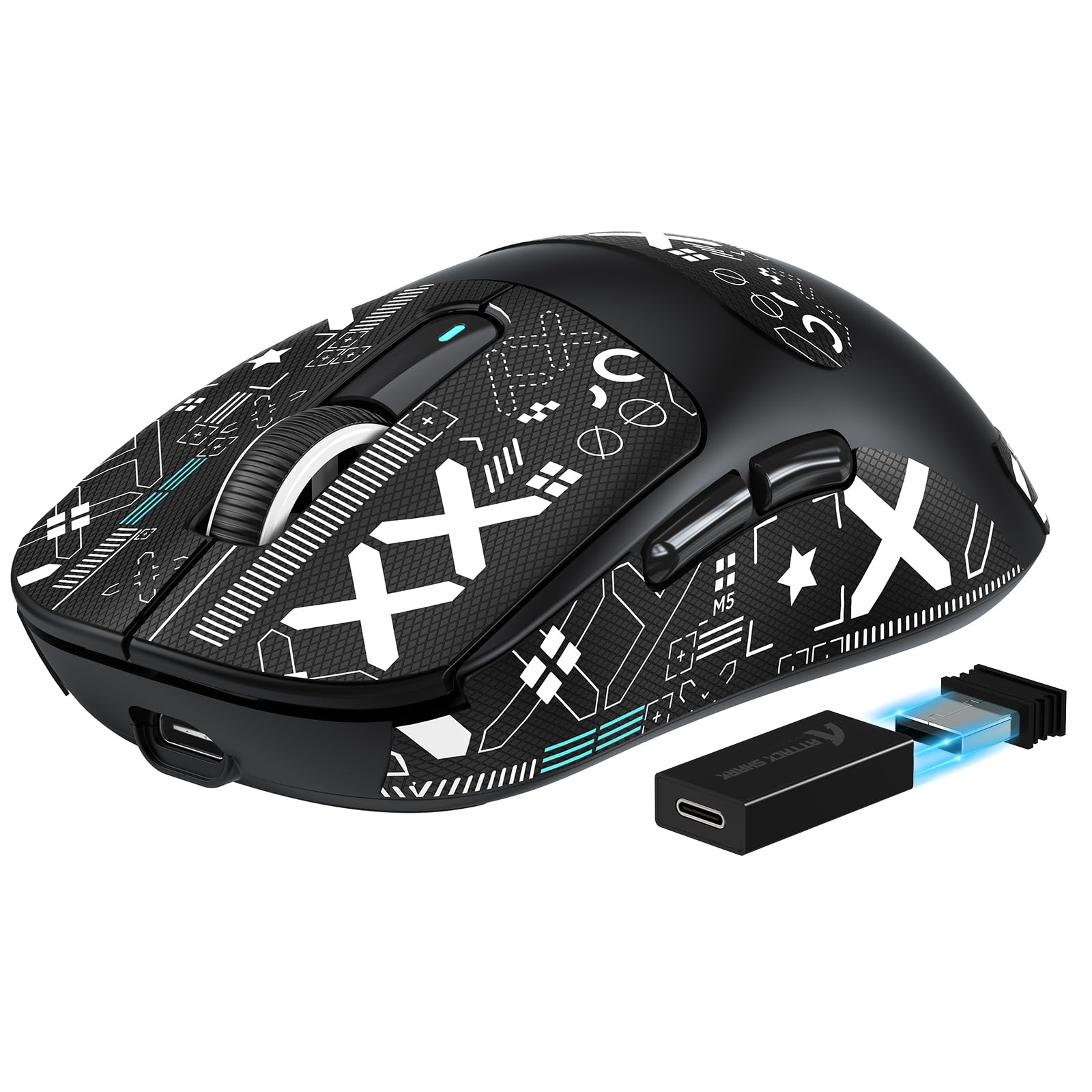 

ATTACK SHARK X3PRO Бездротова ігрова миша з частотою опитування PixArt PAW 3395 26000 Kailh GM DIY Включена інструкція японською мовою Миша, частота 4K/8K, чорний