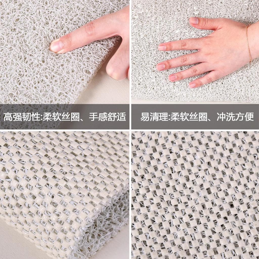 Badezimmer Hohlseide Kreis Boden Kann Geschnitten Werden Matte Rutschfeste Bodenmatte Duschraum Badezimmer Toilette Anti-Sturz Schmutzabweisende Matte