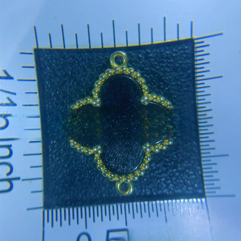 

Браслет из четырехлистного клевера Lady Rose Gold White Fritillary Red Chalcedon Black Agate