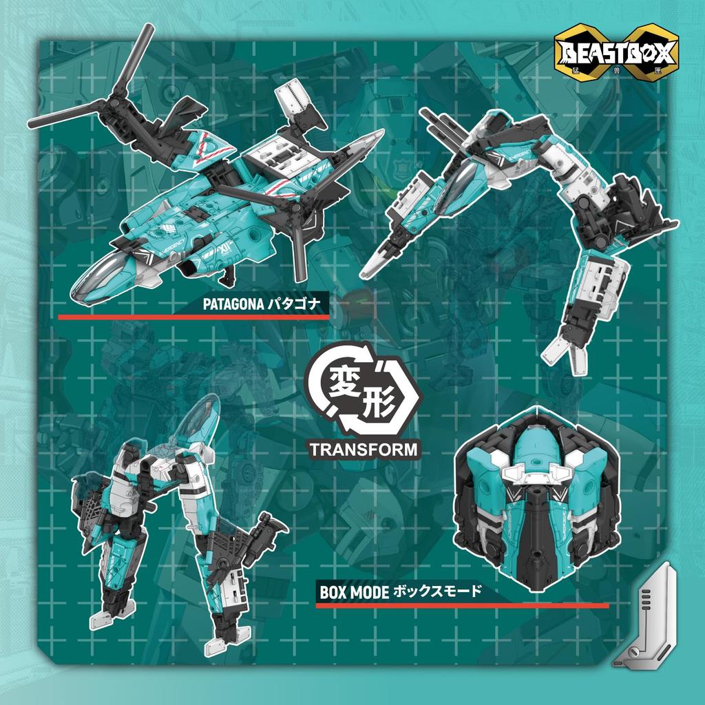 52TOYS BEASTBOX INFINITY Series IB-15 AMTS PATAGONA "Patagona" Transforming Figure, Combined Robot, Fully Transformable, 3 Forms, Rescue Team Robot