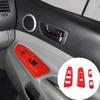 Red Interior Window Lift Trim Switch Panel Accessories For Toyota Tacoma 11-15
