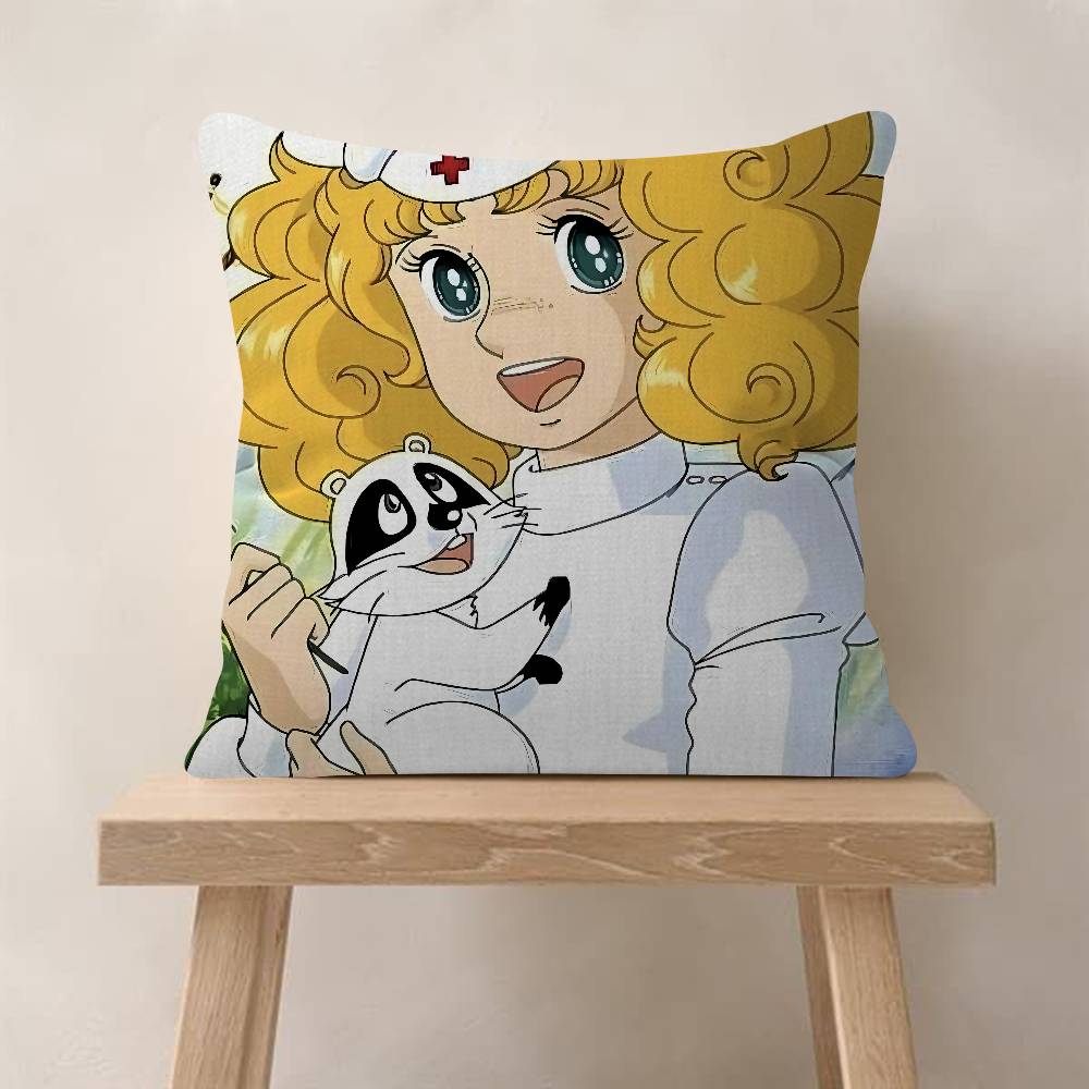 Anime C-Candy Candys Cushion Cover Soft Decorative Square Cushion Covers 45x45cm Pillowcases For Sofa Couch Bedroom