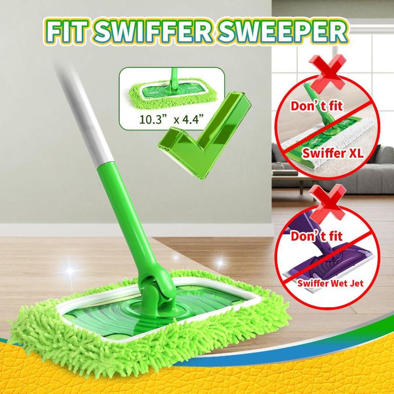 4Pcs Reusable Mop Pads With High Water Absorption And Ultra-Fine Fiber Cleaning Pads That Can Firmly Adhere To Most Standard Mop