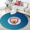 Man City Round Area Rug,Carpet Rug for Living Room Bedroom Sofa Playroom Decor,Non-slip Floor Mat