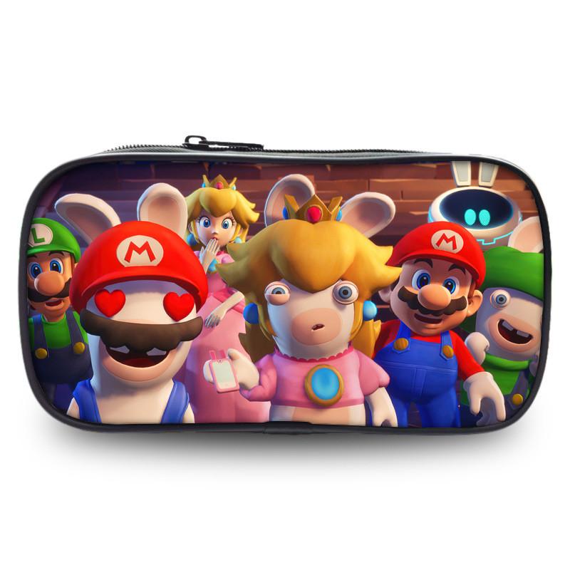 Mario Kart World Pencil Case With Polyester Material For Kids And Students