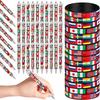 60 Pcs International World Flags Party Favors Include 30 Flags of Nations Pens 30 Rubber Wristband for Travel Trip Around Globe Decor World Sports