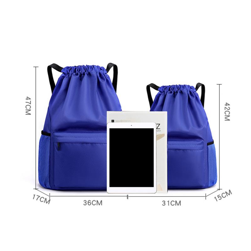 Men/Women Drawstring Pocket Backpack 2025 New Nylon Waterproof Backpack Large Capacity Drawstring Travel Bag Fitness Sports Bag